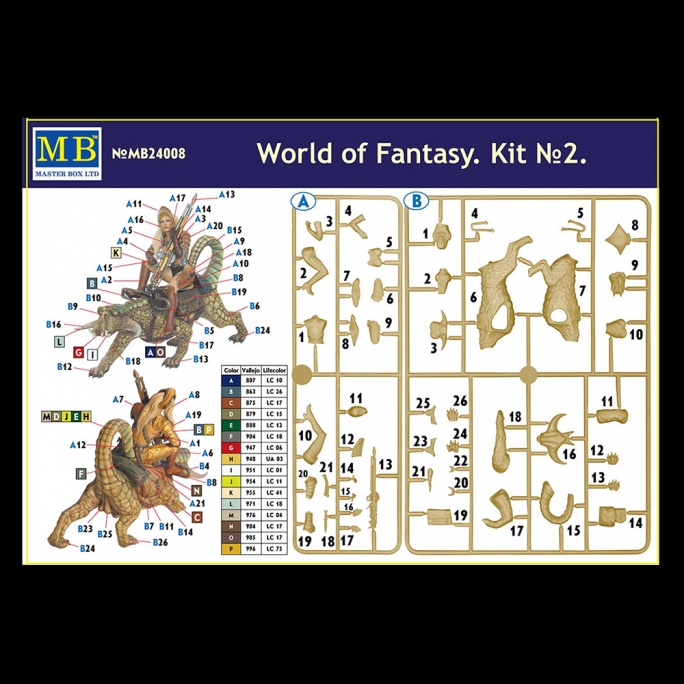 Heroic Fantasy - Kit Numéro 2 - WOF - MASTER BOX 24008 - 1/24