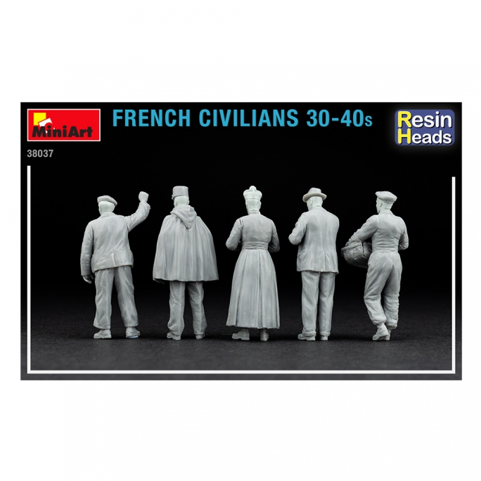 Civiles Français des années 30 / 40 - MINIART 38037 - 1/35