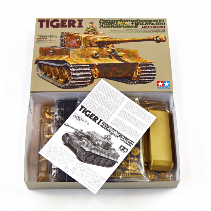 Char Tigre I avec personnage maquette à monter-1/35-TAMIYA 35146