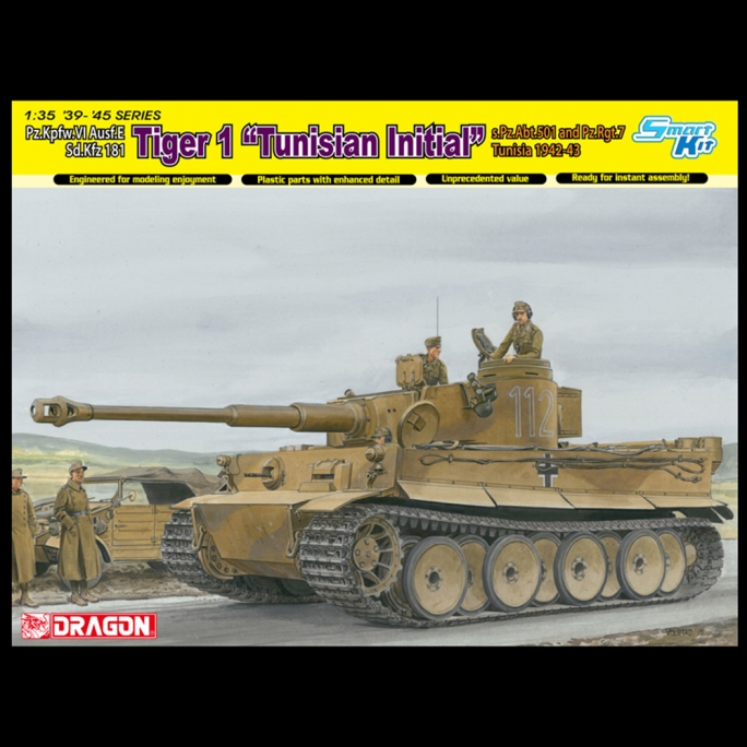 Tank Tiger I "Tunisian initial"   - 1/35 - DRAGON 6608