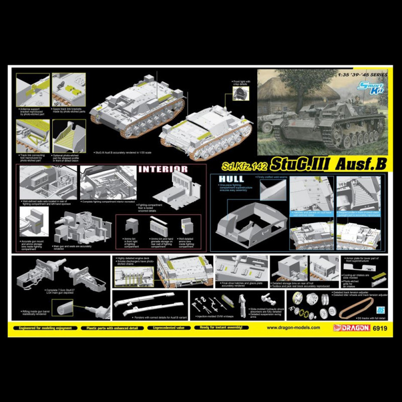 Tank Stug III Ausf.B  - 1/35 - DRAGON 6919