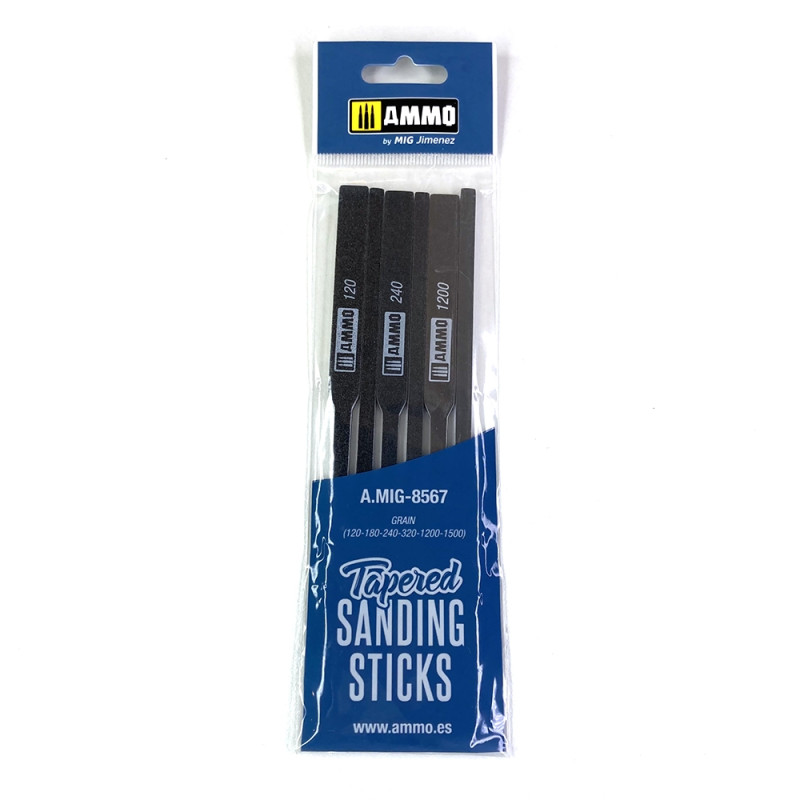 Limes Stick uniformes, ponçage précis (x6) - AMMO 8568