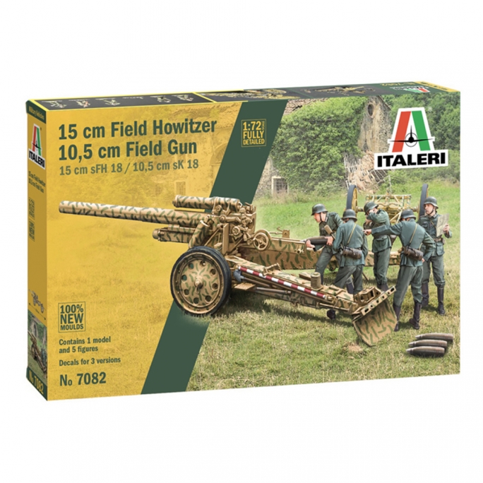 Obusier et canon de campagne 15 cm et 10,5 cm - ITALERI 7082 - 1/72