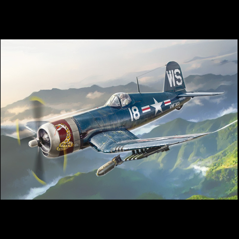 Avion F4U-4 Corsair - Guerre de Corée - ITALERI 1453 - 1/72