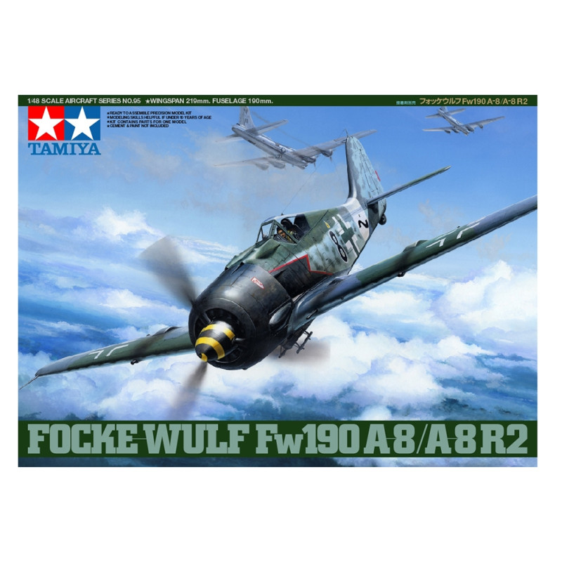 Avion Focke Wulf Fw 190 A8/A8R2  - 1/48 - TAMIYA 61095