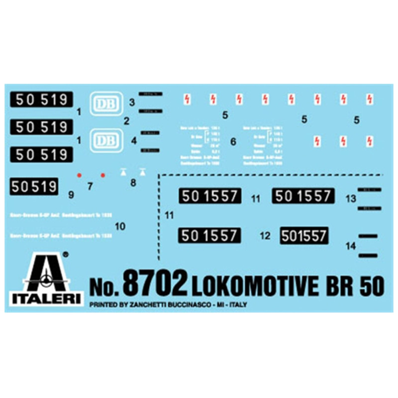 Locomotive BR50 DB - 1/87 - ITALERI 8702