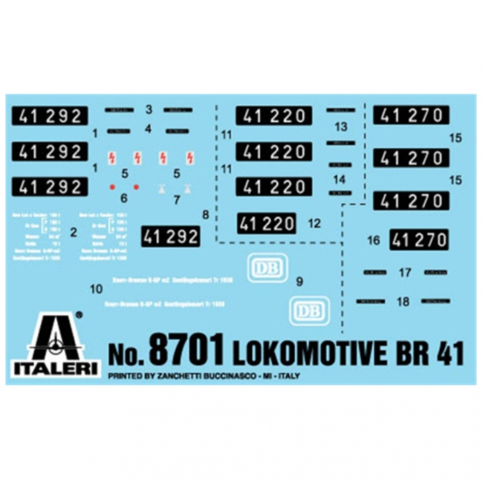 Locomotive BR41 DB - 1/87 - ITALERI 8701