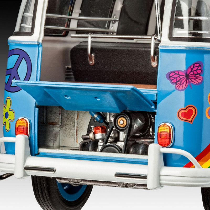 Volkswagen Samba bus flower power  - 1/24 - REVELL 7050