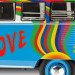 Volkswagen Samba bus flower power  - 1/24 - REVELL 7050