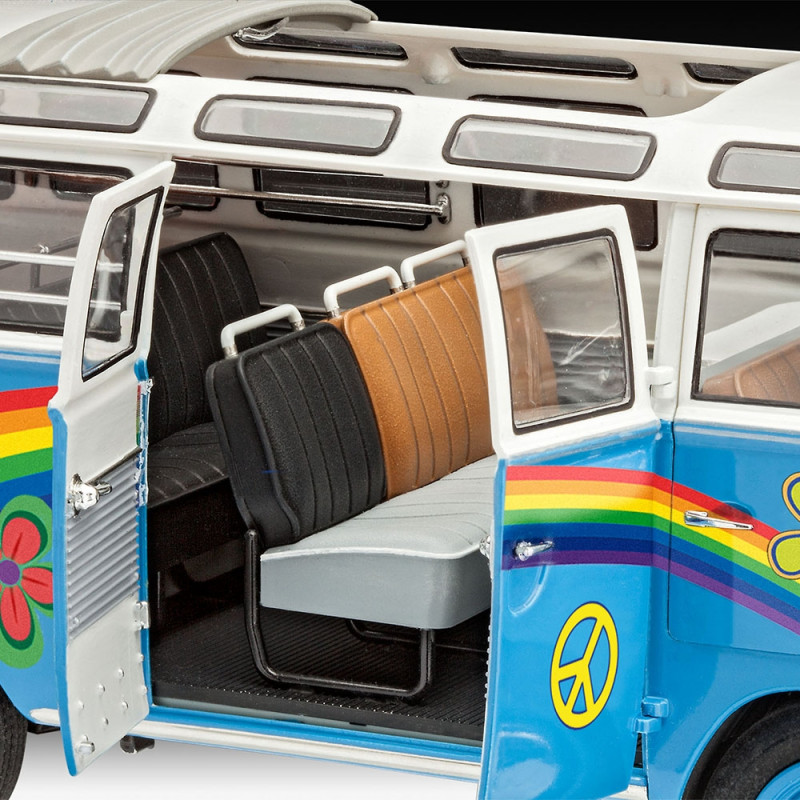 Volkswagen Samba bus flower power  - 1/24 - REVELL 7050