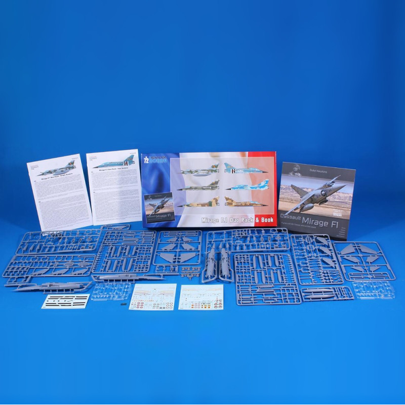 Avion Mirage F1 duo pack & book  - 1/72 - SPECIAL HOBBY 72414