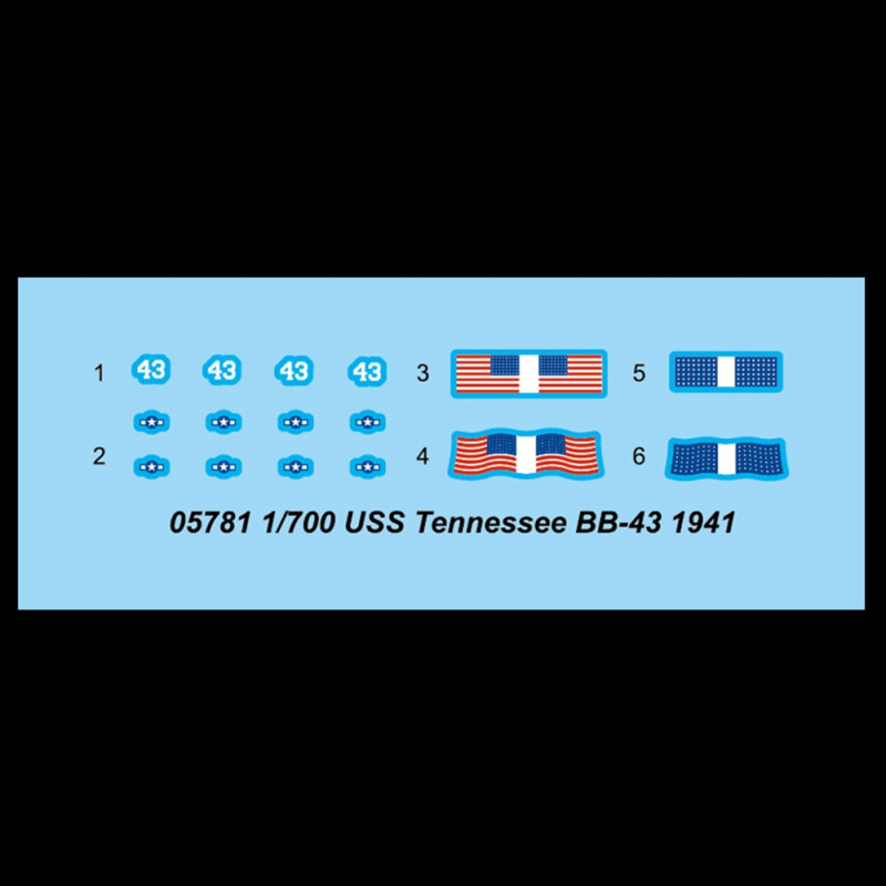 Bateau USS Tennessee BB-43 1941  - 1/700 - TRUMPETER 5781