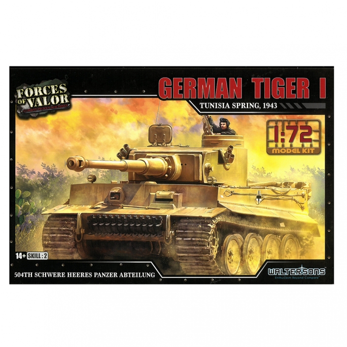 Tank Tiger I Tunisia srping 1943  - 1/72 - WALTERSONS 873001