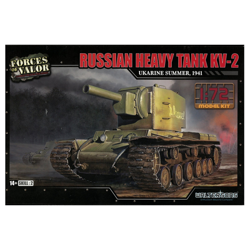 Tank KV-2 Russian , Ukraine 1941  - 1/72 - WALTERSONS 873003