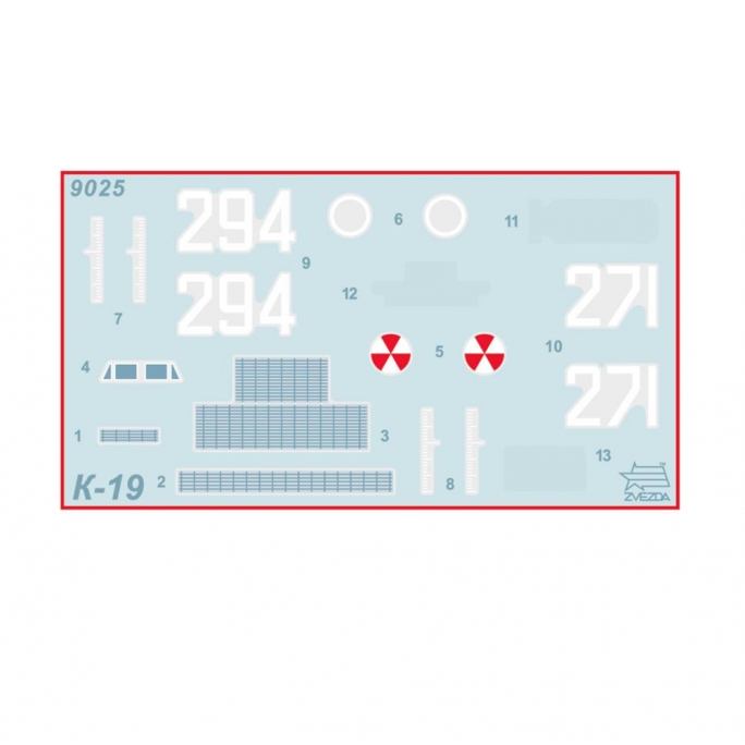 Sous marin nucléaire soviétique K-19 - 1/350 - ZVEZDA 9025