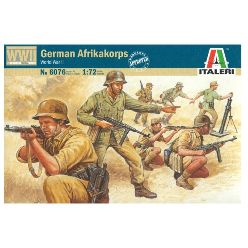 50 figurines Allemandes tenue d'Afrique 2ème guerre mondiale-1/72-ITALERI 6076