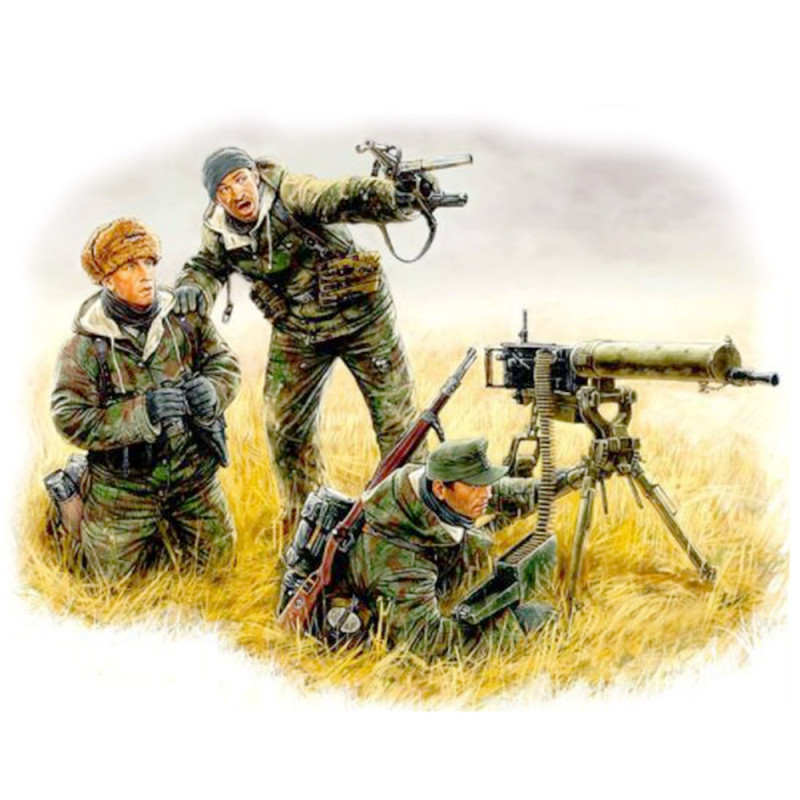 German machinegun crew 1944  - 1/35 - MASTER BOX 3526