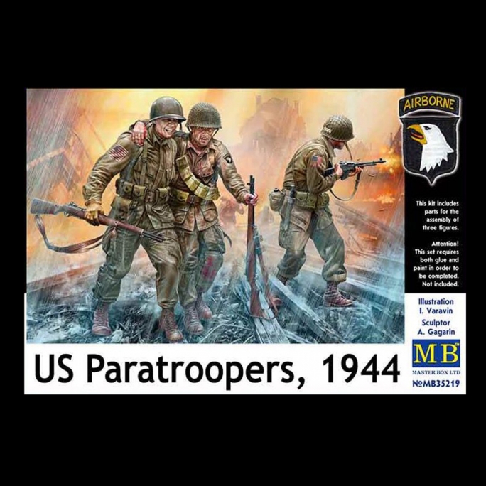 Parachutistes US   - 1/35 - MASTER BOX 35219