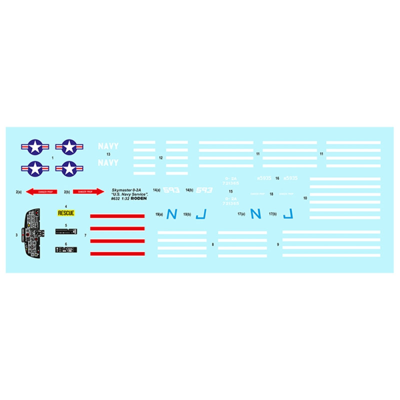Avion 0-2A Skymaster US Navy  - 1/32 - RODEN 632