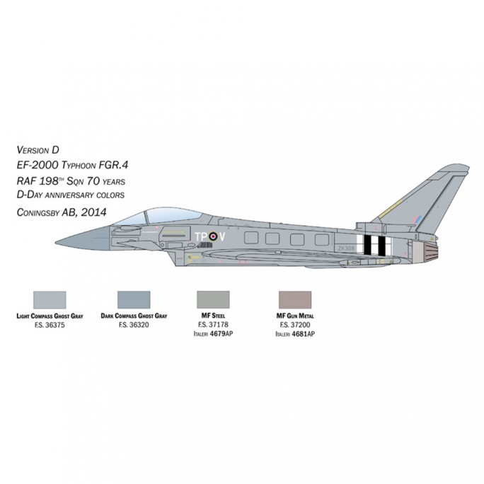 Avion EF-2000 Typhoon RAF - ITALERI 1457 - 1/72