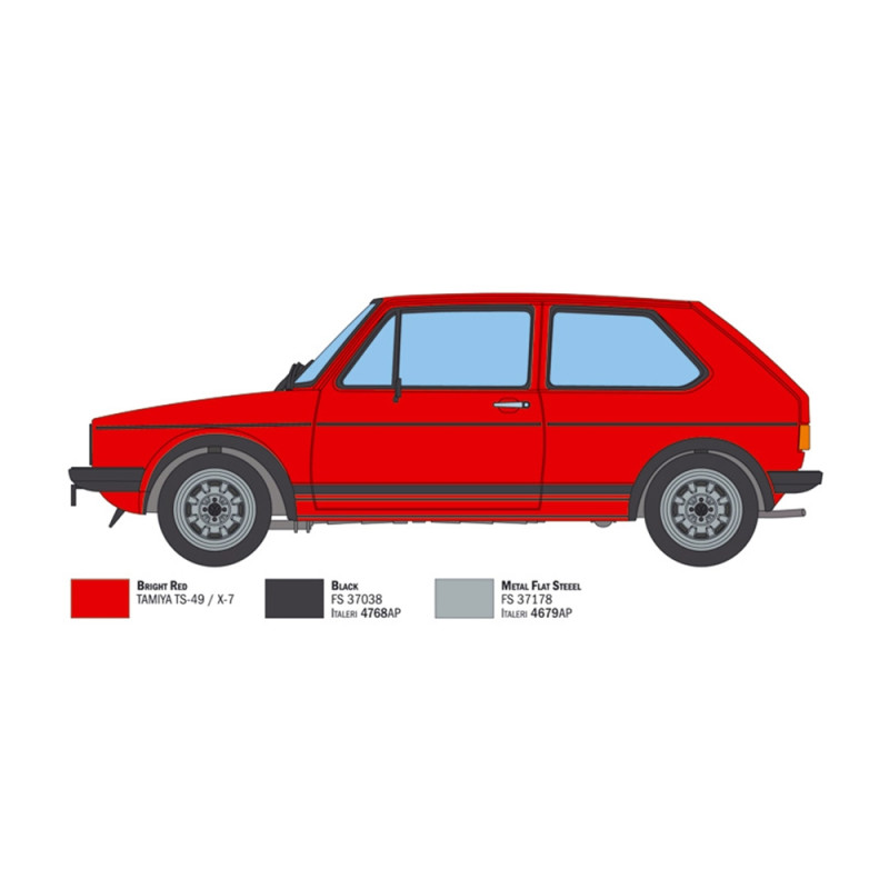 VW Golf GTI première série 1976/78 - ITALERI 3622 - 1/24