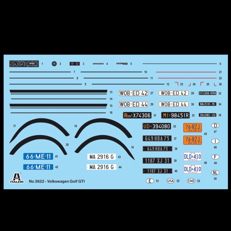 VW Golf GTI première série 1976/78 - ITALERI 3622 - 1/24