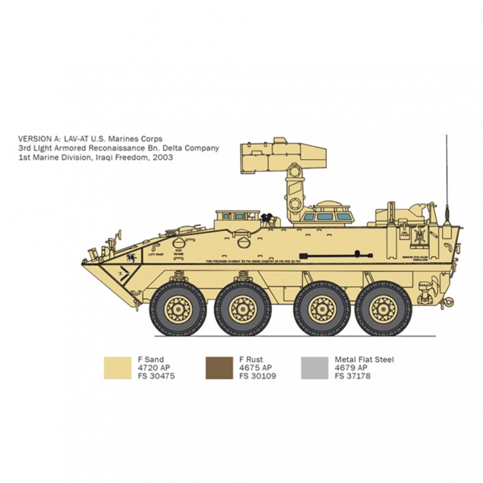 Véhicule blindé 8x8 LAV-AT - ITALERI 6588 - 1/35