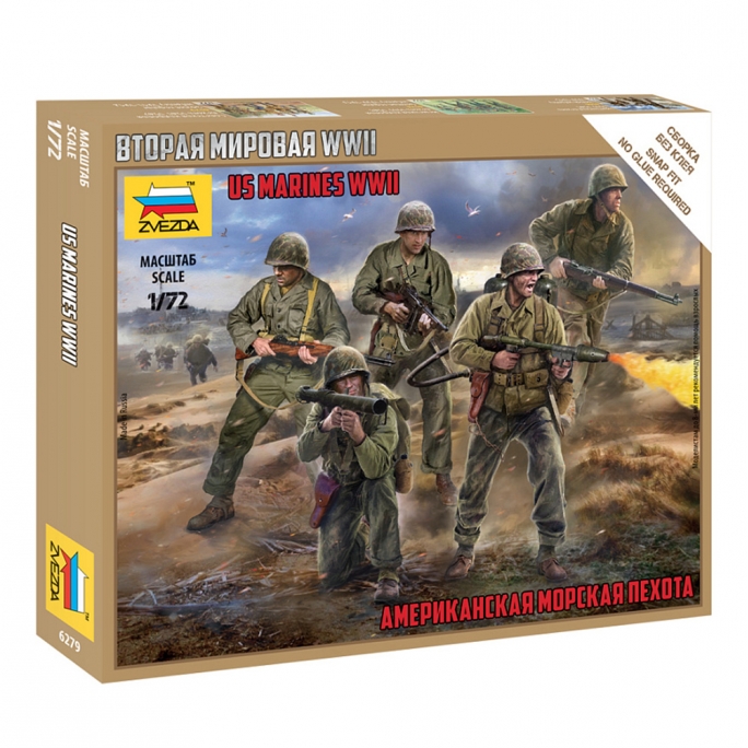 Marines US WW2 / Sans Colle - ZVEZDA 6279 - 1/72