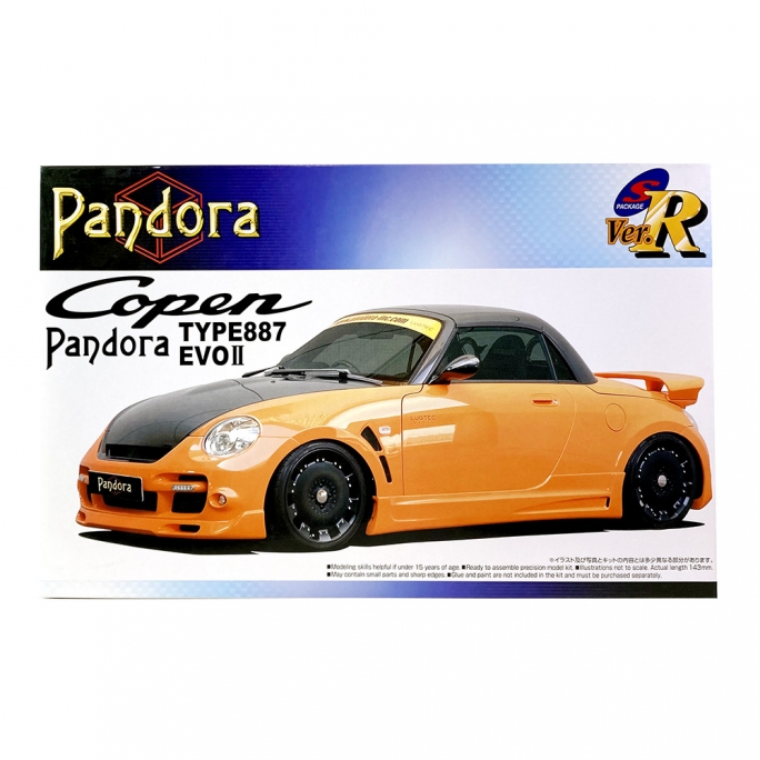 Pandora Copen, Type 887 EVO2 L880K '08 (Daihatsu) - AOSHIMA 42441 - 1/24