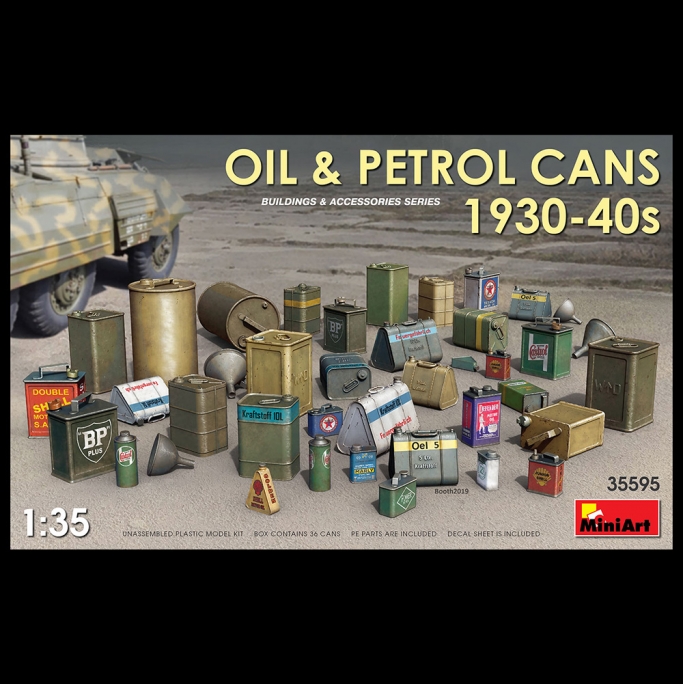 Bidons d'huile et d'essence 1930 / 40 - MINIART 35595 - 1/35
