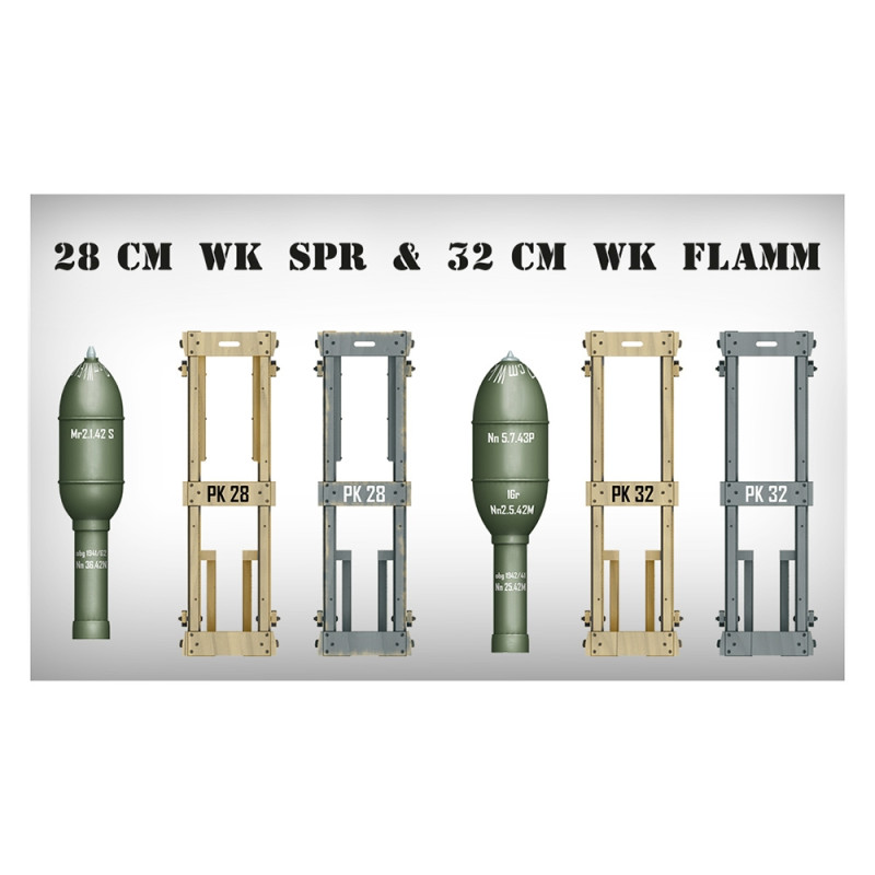 Roquettes Allemandes avec caisses de transport - MINIART 35316 - 1/35