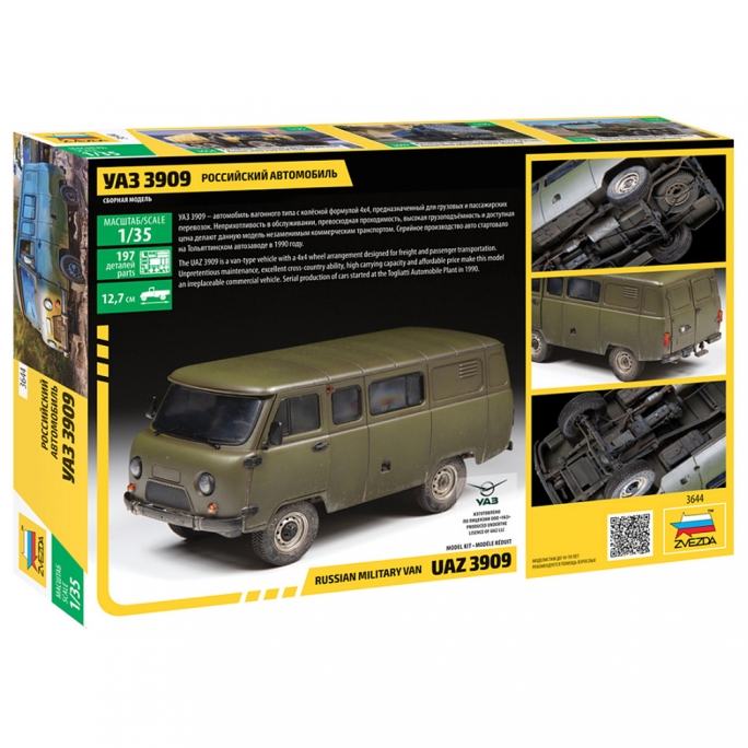 Fourgon militaire russe UAZ 3909 - ZVEZDA 3644 - 1/35