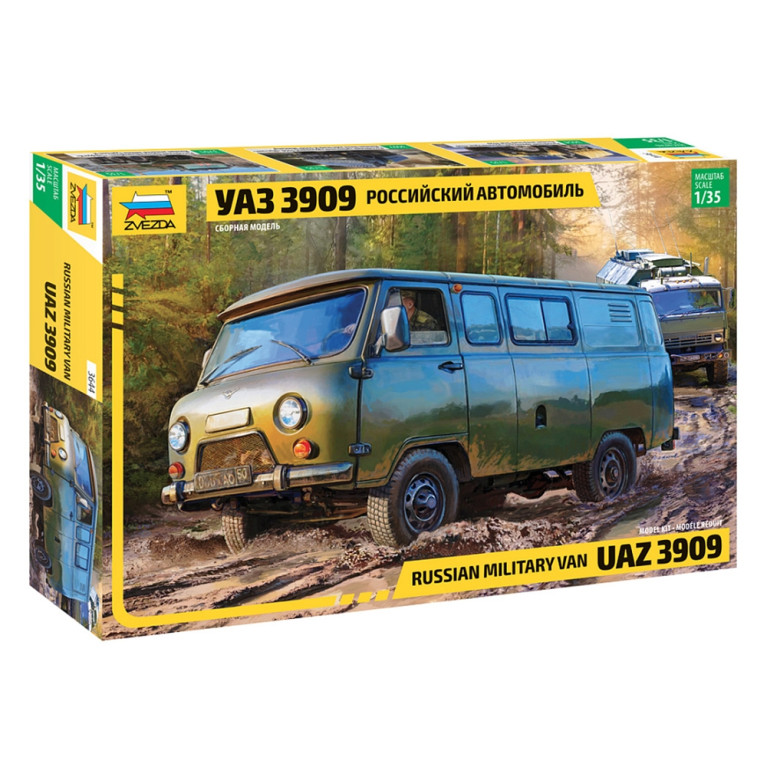 Fourgon militaire russe UAZ 3909 - ZVEZDA 3644 - 1/35