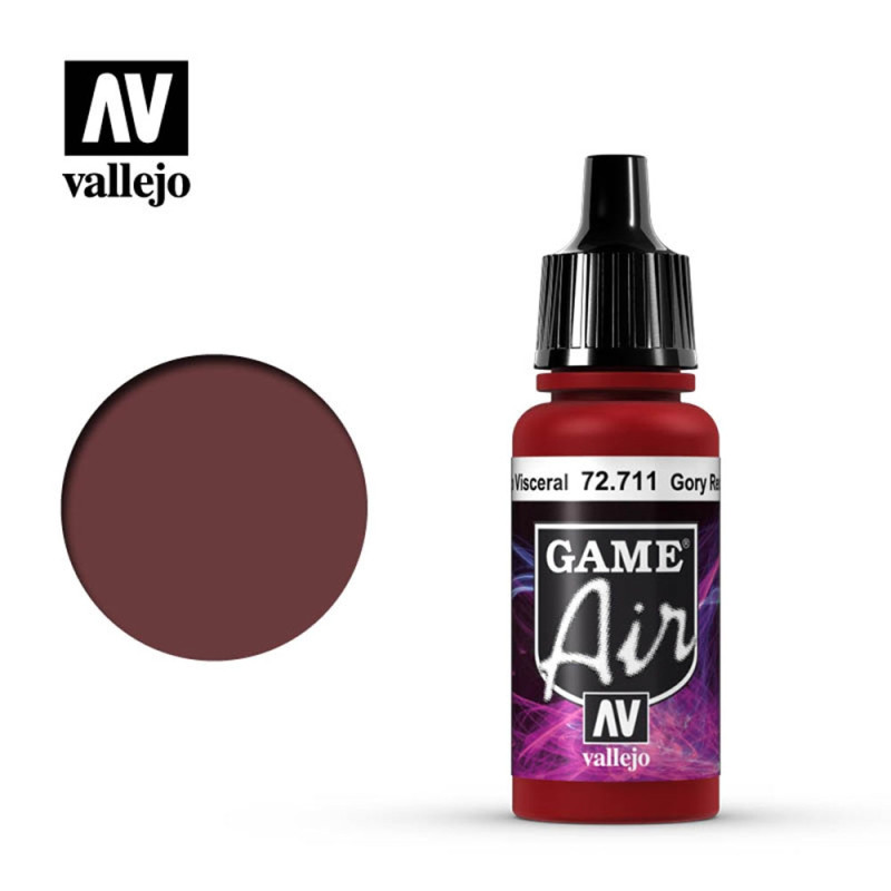 Peinture "Games'Air", Rouge Nécrose 17 ml - VALLEJO 72711 PGA711 Peinture "Games'Air", Rouge Nécrose 17 ml - VALLEJO 72711 PGA711
