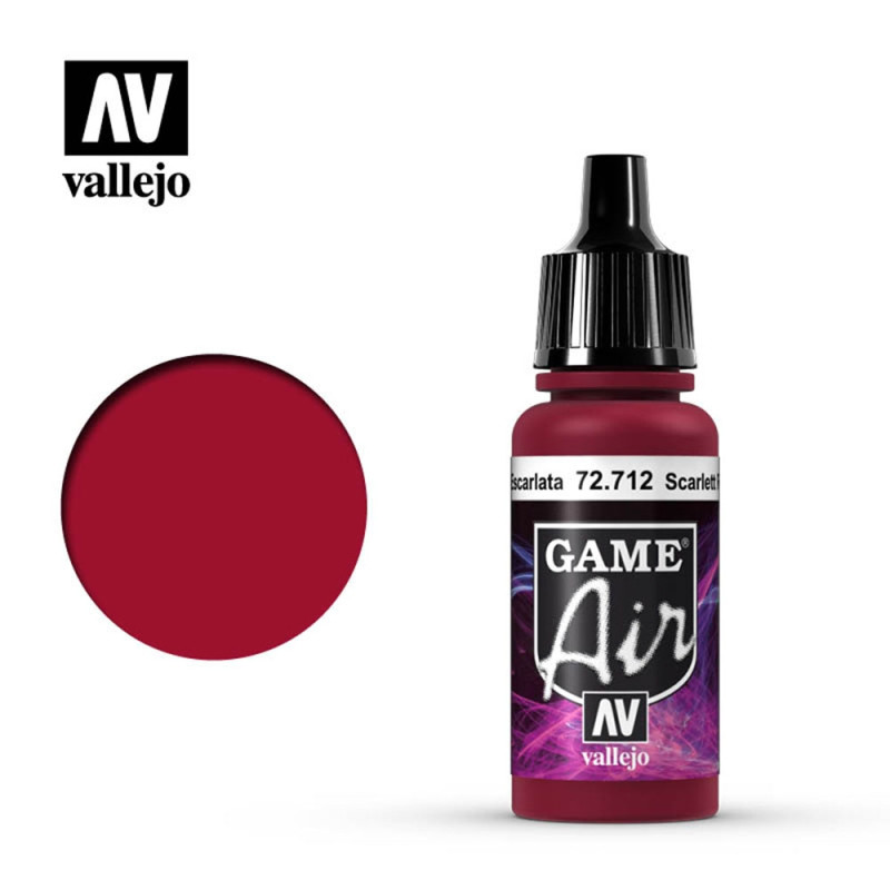 Peinture "Games'Air", Rouge Ecarlate 17 ml - VALLEJO 72712 PGA712