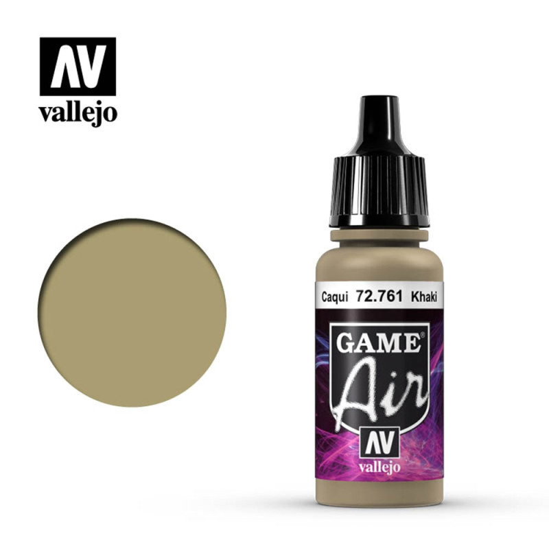 Peinture "Games'Air", Kaki 17 ml - VALLEJO 72761 PGA761 Peinture "Games'Air", Kaki 17 ml - VALLEJO 72761 PGA761
