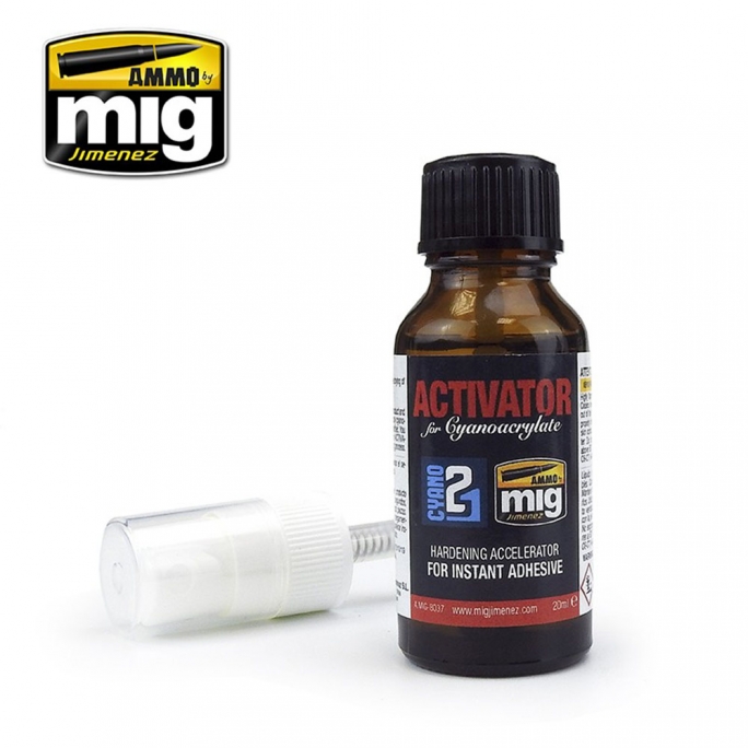 Activateur de colle cyanoacrylate Pot 20ml - AMMO 8037