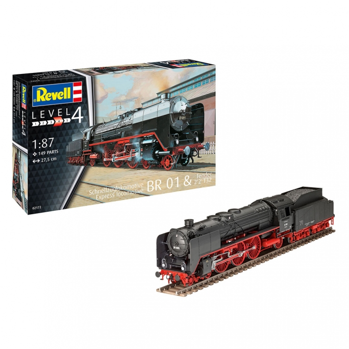 Locomotive BR01 + tender 2'2' T32 - REVELL 2172 - 1/87