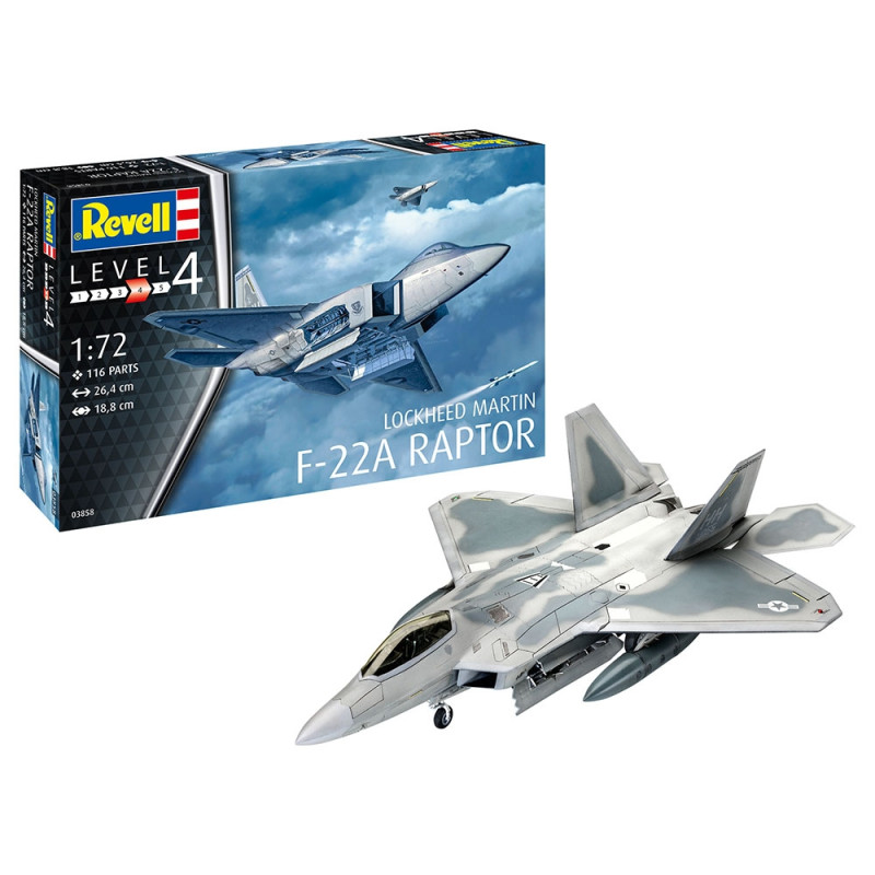 F-22A Raptor, Lockheed Martin - REVELL 3858 - 1/72