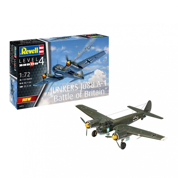 Avion Junkers Ju 88 A-1 Bataille d'Angleterre - REVELL 4972 - 1/72