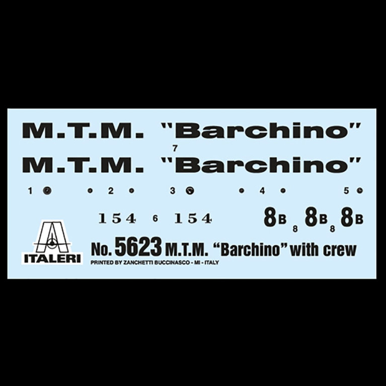 Modified Touring Motorboat "MTM" Barchino + équipage - ITALERI 5623 - 1/35