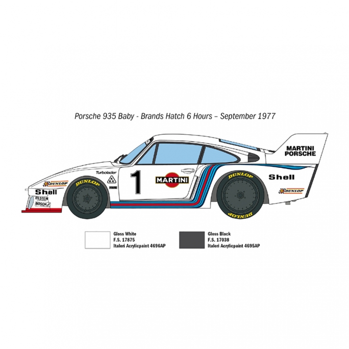 Porsche 935, Baby, Martini - ITALERI 3639 - 1/24