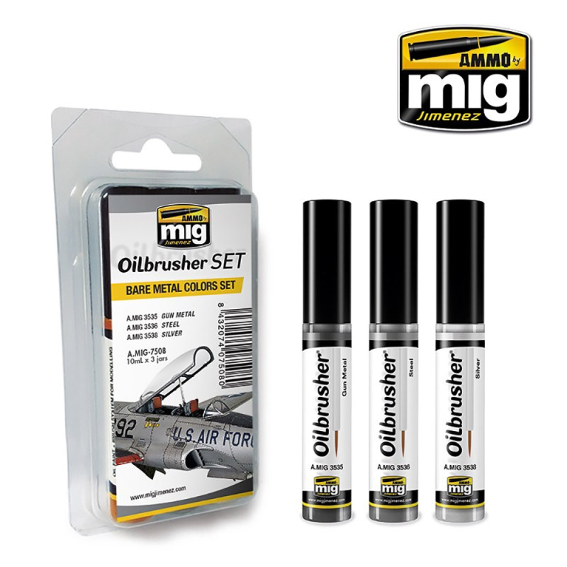 Set de 3 peintures à l'huile OILBRUSHER 10 ml - AMMO 7508