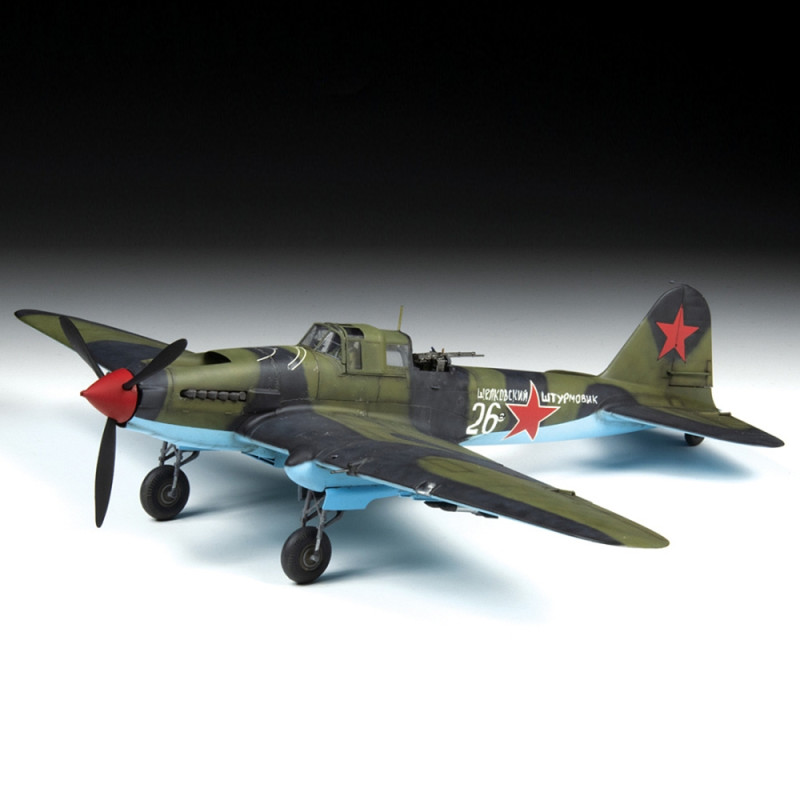 Chasseur soviétique biplace, IL-2 shturmovik 1943 - ZVEZDA 4826 - 1/48