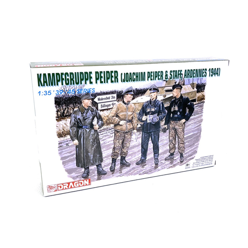 Groupe de 4 Soldats, "JOACHIM PEIPER", ADRENNES 1944 - DRAGON 6088 - 1/35