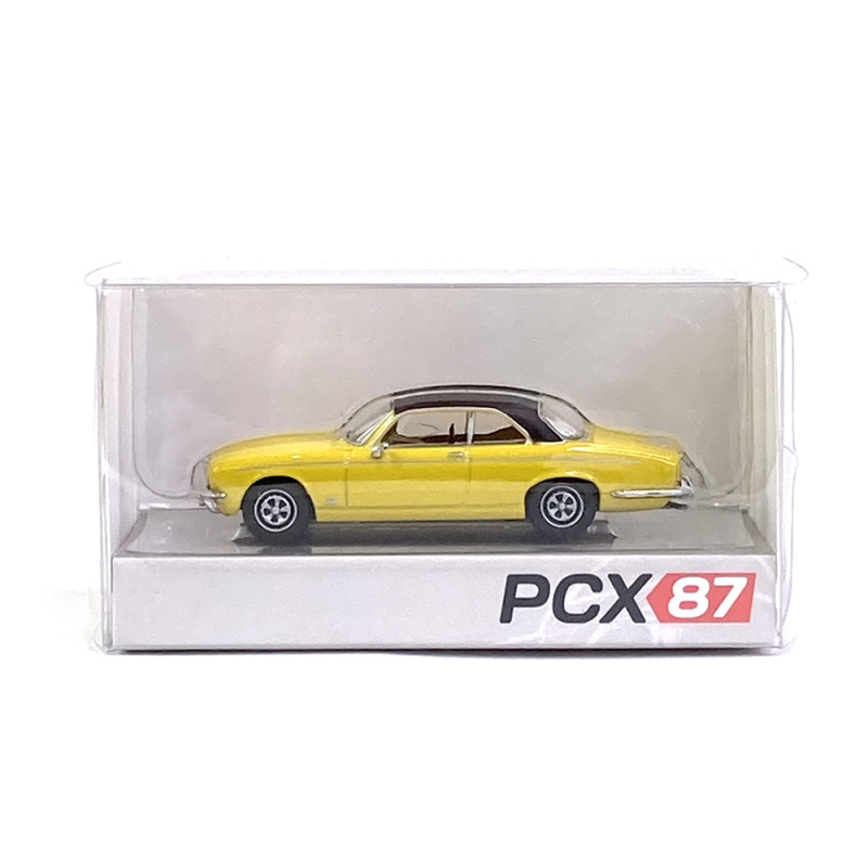 Miniature Jaguar XJ-C 1:87 PCX87 - Couleur Jaune, Finition Mate Et Noir, Neuf Sous Blister