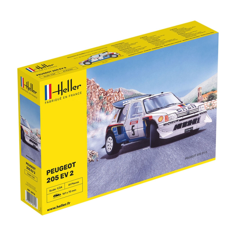 Peugeot 205 Turbo 16 Evo 2 1985 - HELLER 80716 - 1/24