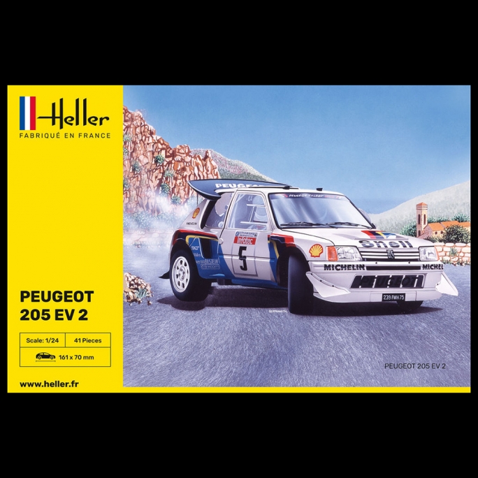 Peugeot 205 Turbo 16 Evo 2 1985 - HELLER 80716 - 1/24