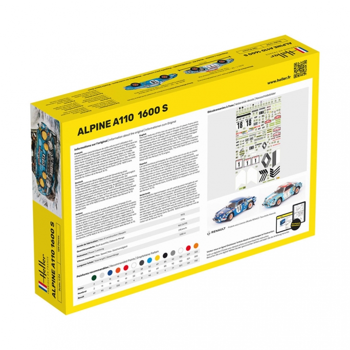 Alpine Renault A110 1600S 1971/1973 - HELLER 80745 - 1/24