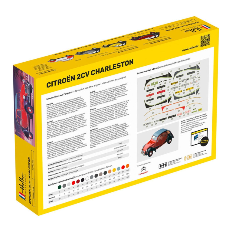 Citroën 2CV Charleston 1980 - HELLER 80766 - 1/24